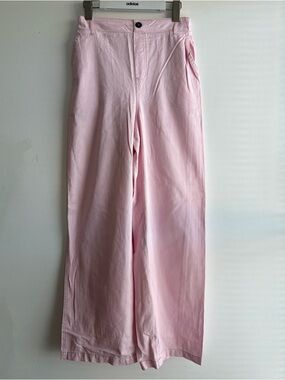 Light Pink Wide-Leg Pants